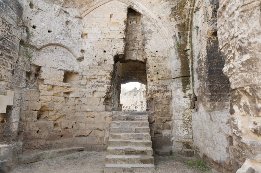 Kapel in de kasteelruine in Valkenburg