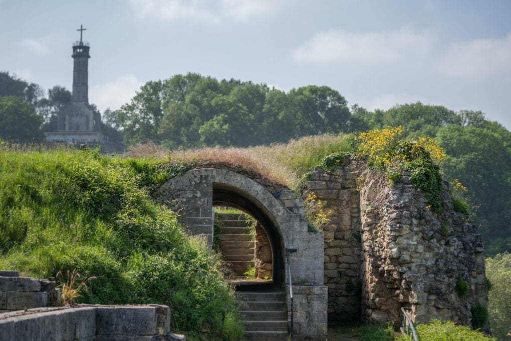 Uitzicht op de Wilhelminatoren in Valkenburg